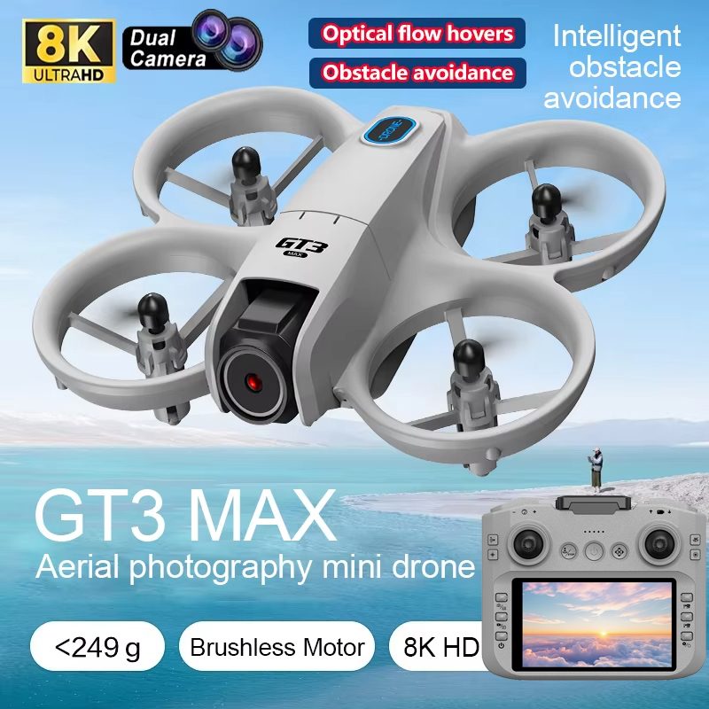 Novo Drone GT3 MAX 8K HD com C - Drone Kit Tricopter avaliação e preço