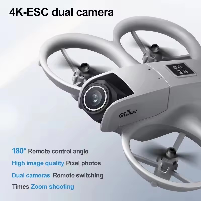 Novo Drone GT3 MAX 8K HD com C - Drone Kit Tricopter avaliação e preço